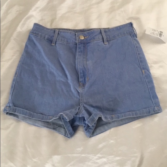 PacSun Pants - PacSun Light Wash High Waisted Denim Shorts